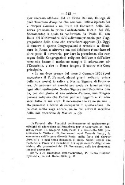 Il tabernacolo dell'amore periodico mensile in onore del ss. Sacramento