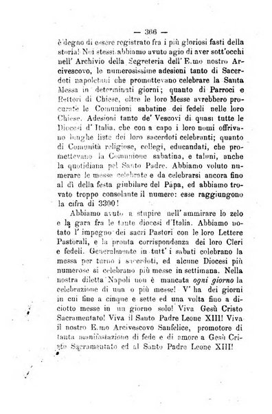 Il tabernacolo dell'amore periodico mensile in onore del ss. Sacramento