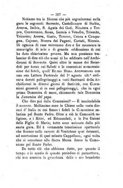 Il tabernacolo dell'amore periodico mensile in onore del ss. Sacramento