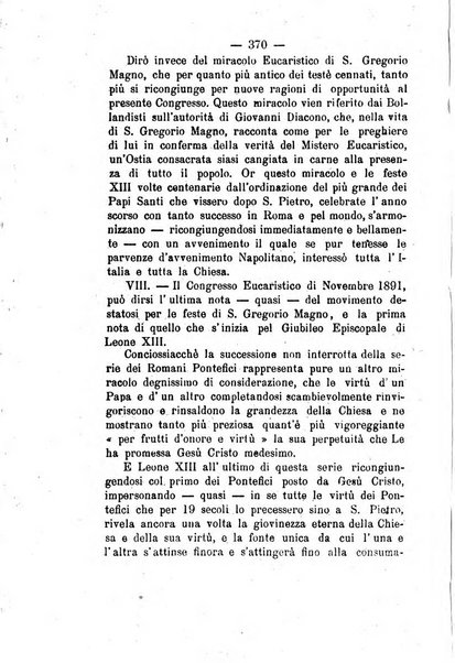 Il tabernacolo dell'amore periodico mensile in onore del ss. Sacramento