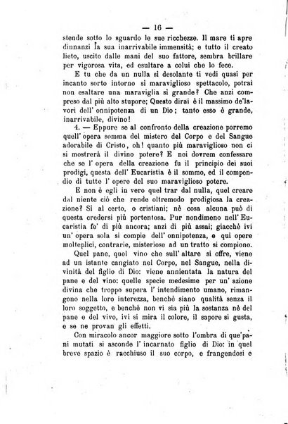 Il tabernacolo dell'amore periodico mensile in onore del ss. Sacramento