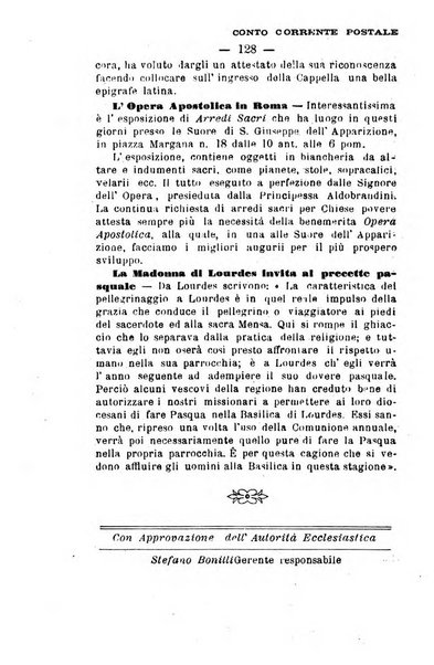 Il tabernacolo dell'amore periodico mensile in onore del ss. Sacramento