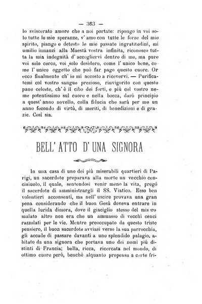 Il tabernacolo dell'amore periodico mensile in onore del ss. Sacramento