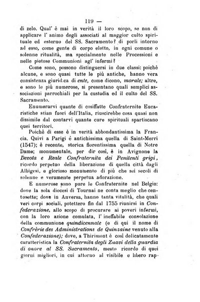 Il tabernacolo dell'amore periodico mensile in onore del ss. Sacramento