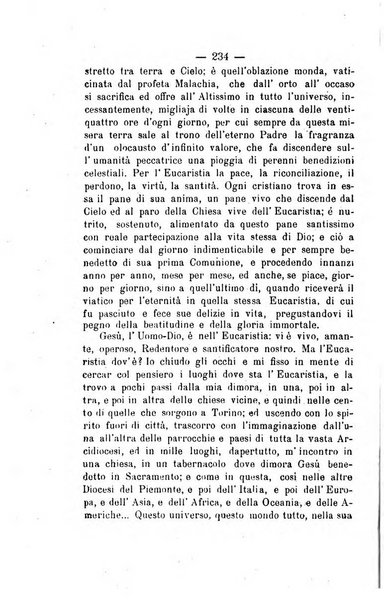 Il tabernacolo dell'amore periodico mensile in onore del ss. Sacramento