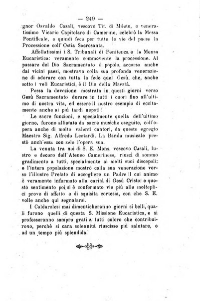 Il tabernacolo dell'amore periodico mensile in onore del ss. Sacramento