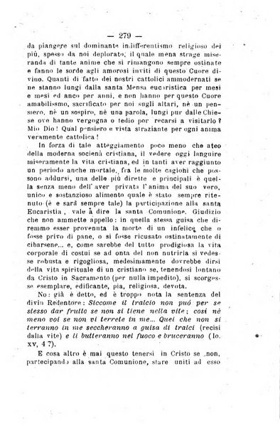 Il tabernacolo dell'amore periodico mensile in onore del ss. Sacramento