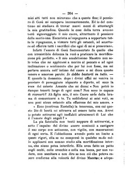 Il tabernacolo dell'amore periodico mensile in onore del ss. Sacramento