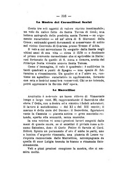 Il tabernacolo dell'amore periodico mensile in onore del ss. Sacramento