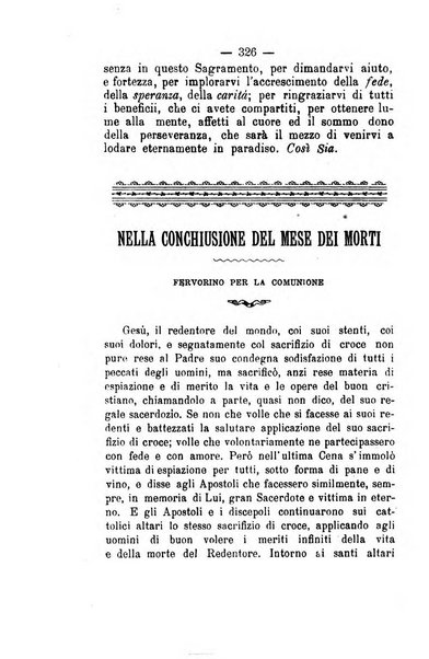 Il tabernacolo dell'amore periodico mensile in onore del ss. Sacramento