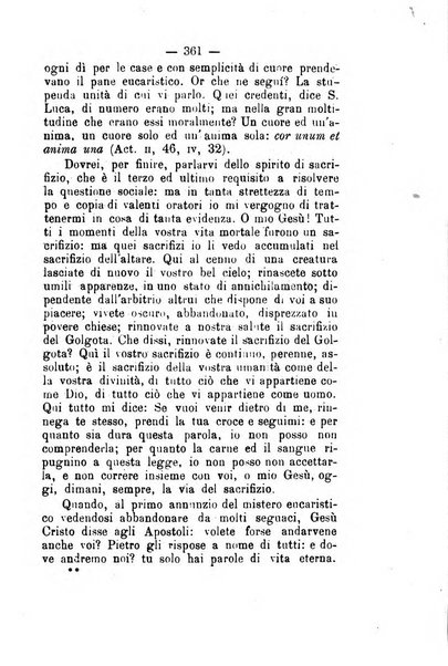 Il tabernacolo dell'amore periodico mensile in onore del ss. Sacramento