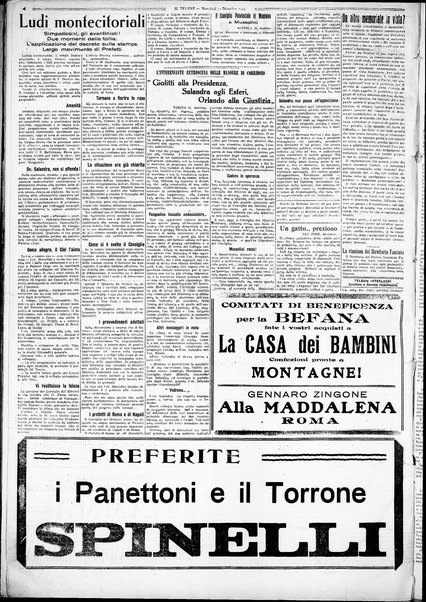 Il Tevere : quotidiano di Mezzogiorno