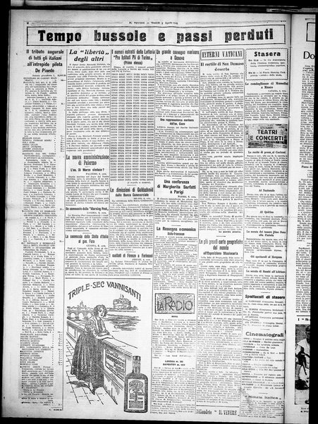 Il Tevere : quotidiano di Mezzogiorno