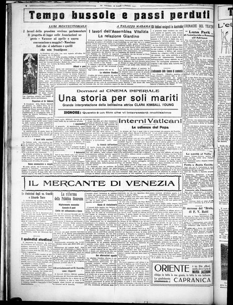 Il Tevere : quotidiano di Mezzogiorno