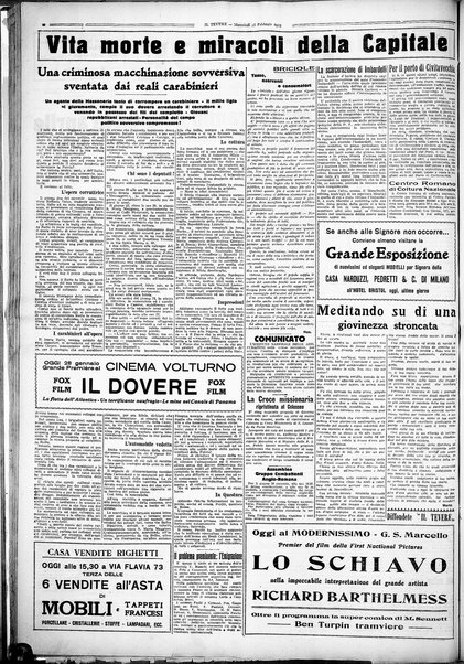 Il Tevere : quotidiano di Mezzogiorno