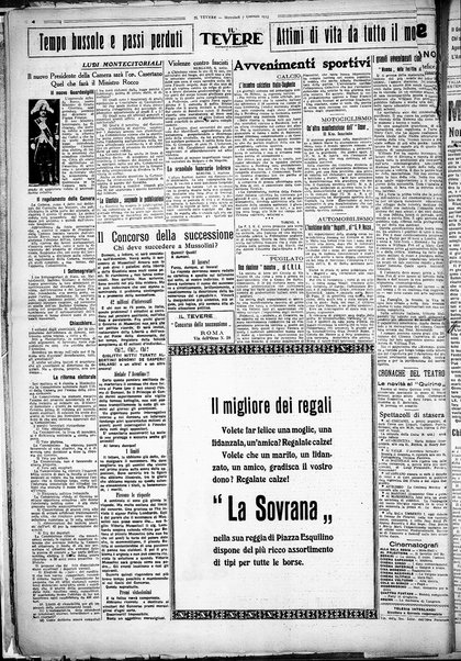 Il Tevere : quotidiano di Mezzogiorno