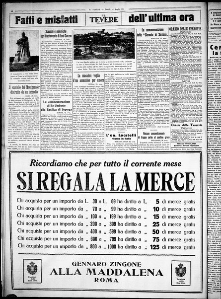 Il Tevere : quotidiano di Mezzogiorno