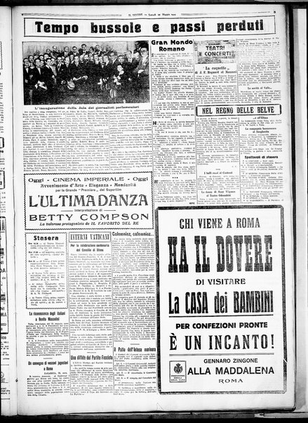 Il Tevere : quotidiano di Mezzogiorno