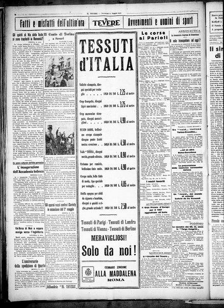 Il Tevere : quotidiano di Mezzogiorno