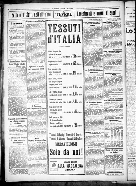 Il Tevere : quotidiano di Mezzogiorno