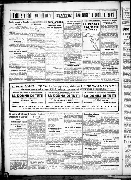 Il Tevere : quotidiano di Mezzogiorno