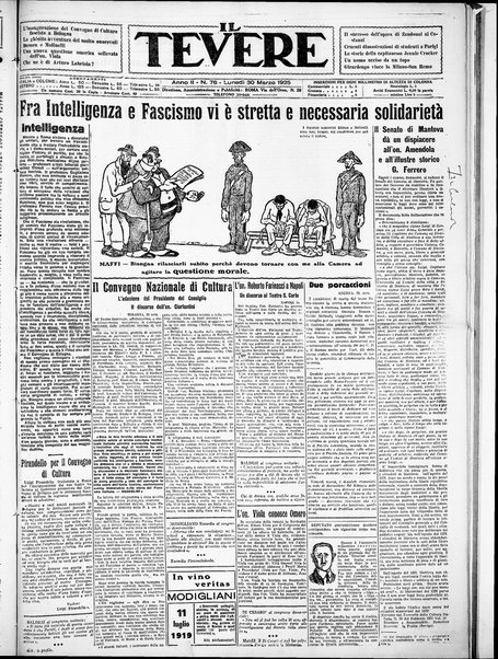 Il Tevere : quotidiano di Mezzogiorno