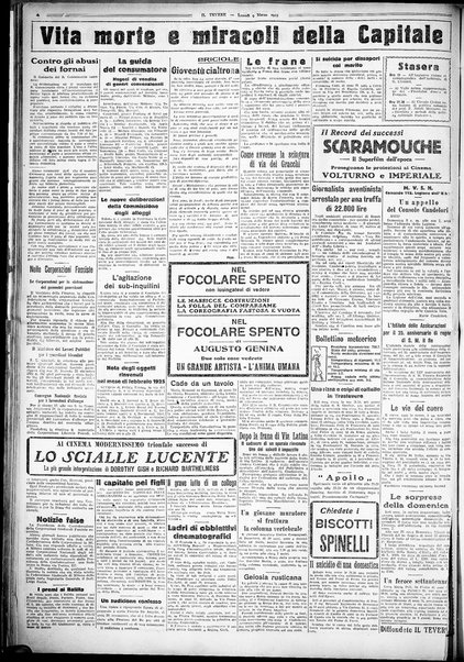 Il Tevere : quotidiano di Mezzogiorno