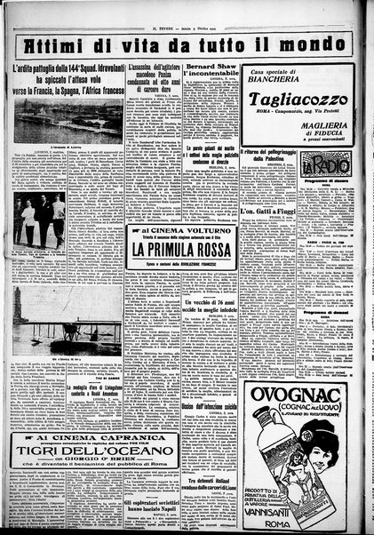 Il Tevere : quotidiano di Mezzogiorno