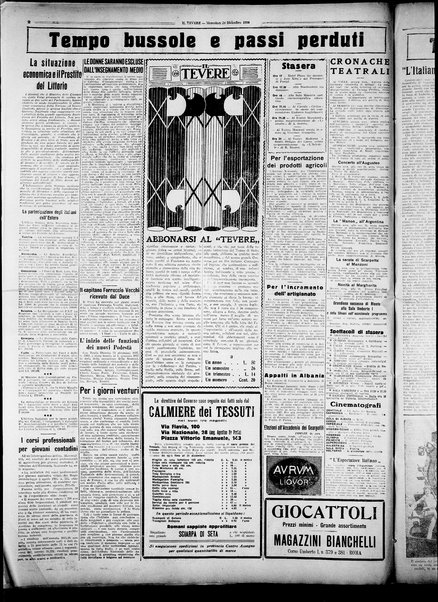 Il Tevere : quotidiano di Mezzogiorno