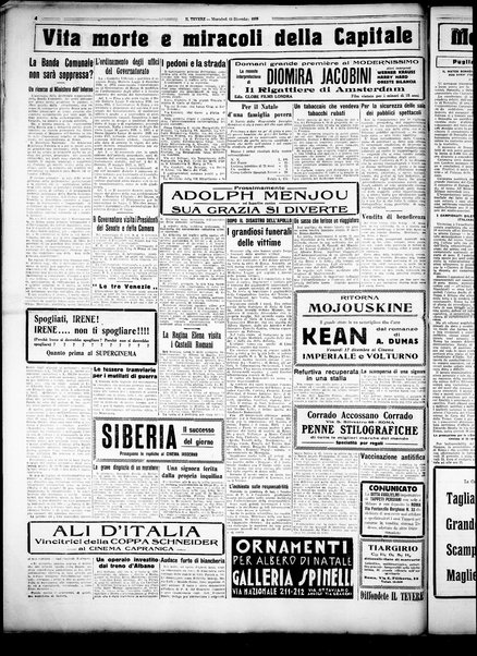 Il Tevere : quotidiano di Mezzogiorno