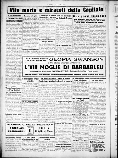 Il Tevere : quotidiano di Mezzogiorno