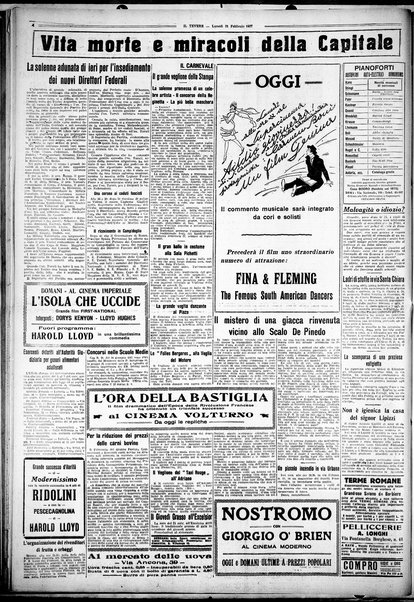 Il Tevere : quotidiano di Mezzogiorno