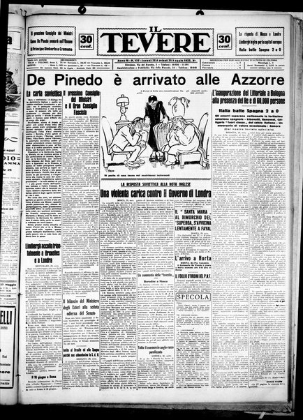 Il Tevere : quotidiano di Mezzogiorno