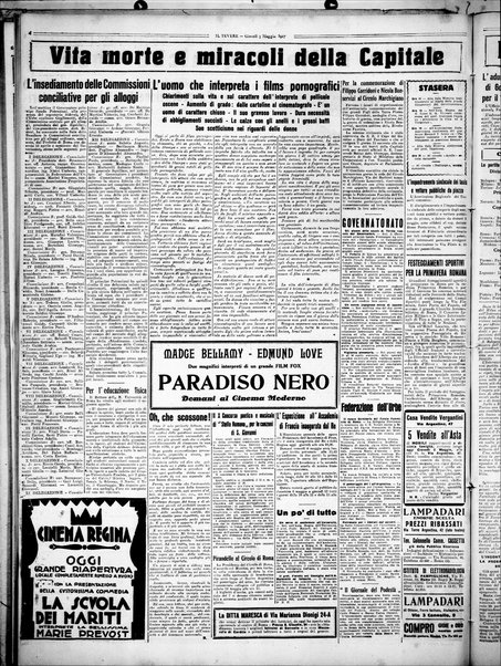 Il Tevere : quotidiano di Mezzogiorno