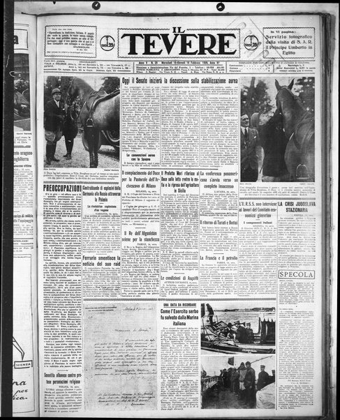 Il Tevere : quotidiano di Mezzogiorno