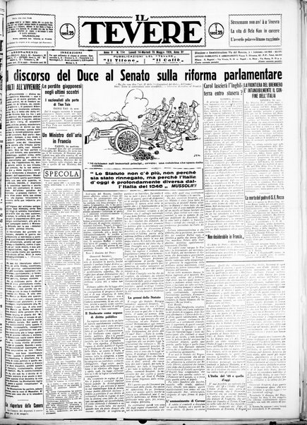 Il Tevere : quotidiano di Mezzogiorno