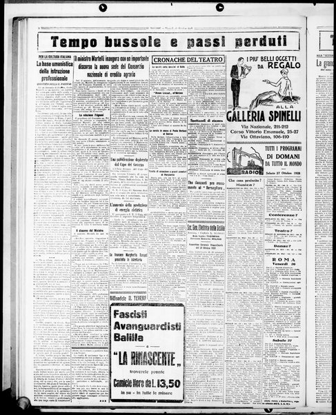 Il Tevere : quotidiano di Mezzogiorno