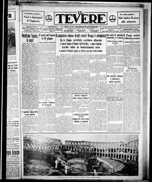 Il Tevere : quotidiano di Mezzogiorno