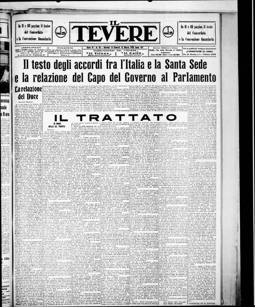 Il Tevere : quotidiano di Mezzogiorno