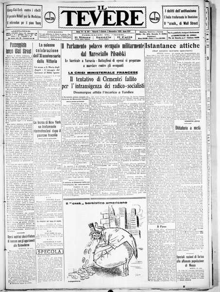 Il Tevere : quotidiano di Mezzogiorno