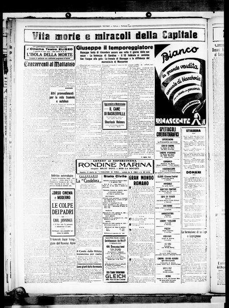 Il Tevere : quotidiano di Mezzogiorno