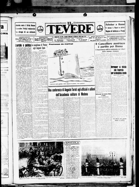 Il Tevere : quotidiano di Mezzogiorno