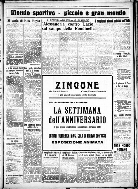 Il Tevere : quotidiano di Mezzogiorno