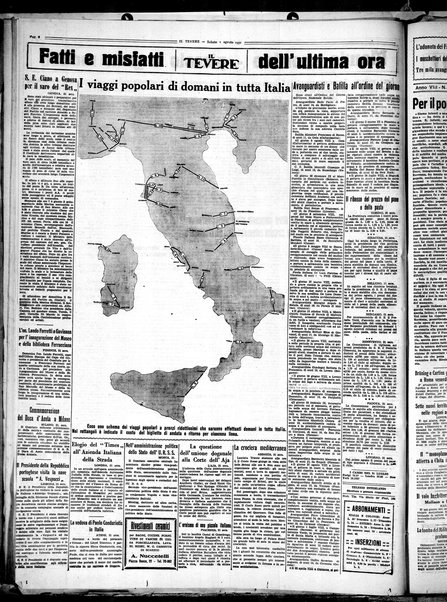 Il Tevere : quotidiano di Mezzogiorno