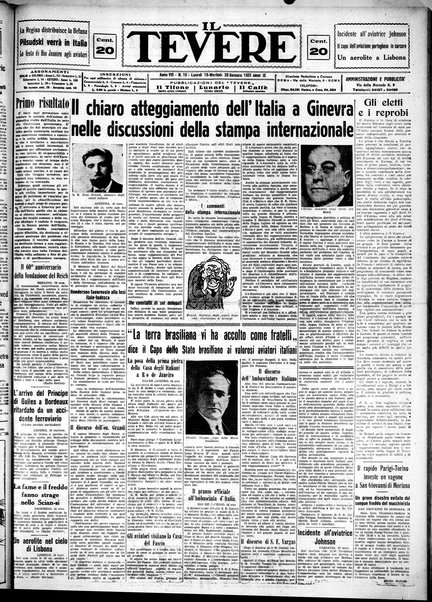 Il Tevere : quotidiano di Mezzogiorno