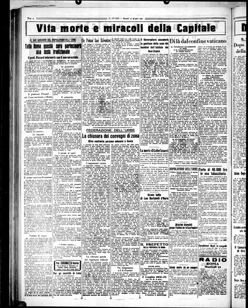 Il Tevere : quotidiano di Mezzogiorno