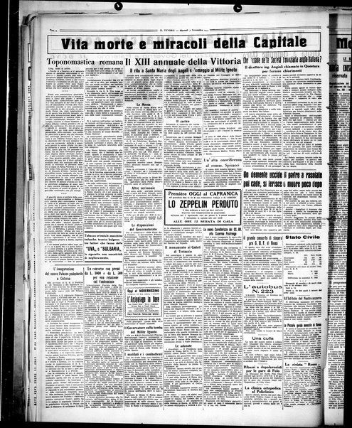 Il Tevere : quotidiano di Mezzogiorno