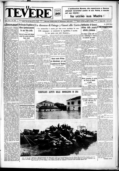 Il Tevere : quotidiano di Mezzogiorno