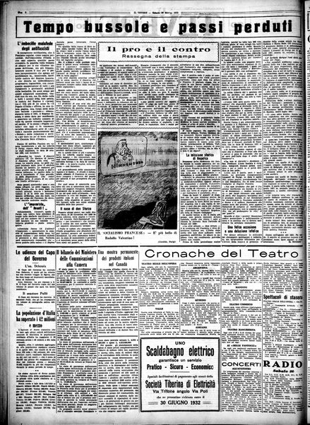 Il Tevere : quotidiano di Mezzogiorno