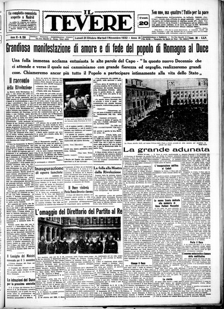 Il Tevere : quotidiano di Mezzogiorno